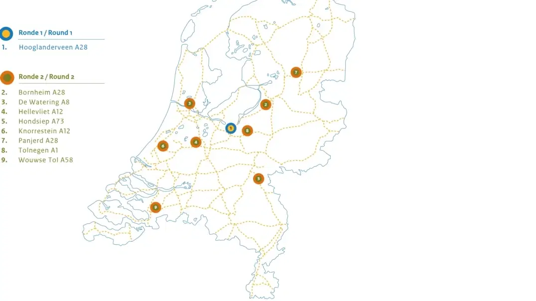 Huurrechten van 9 benzinestationlocaties iov. Rijksvastgoedbedrijf