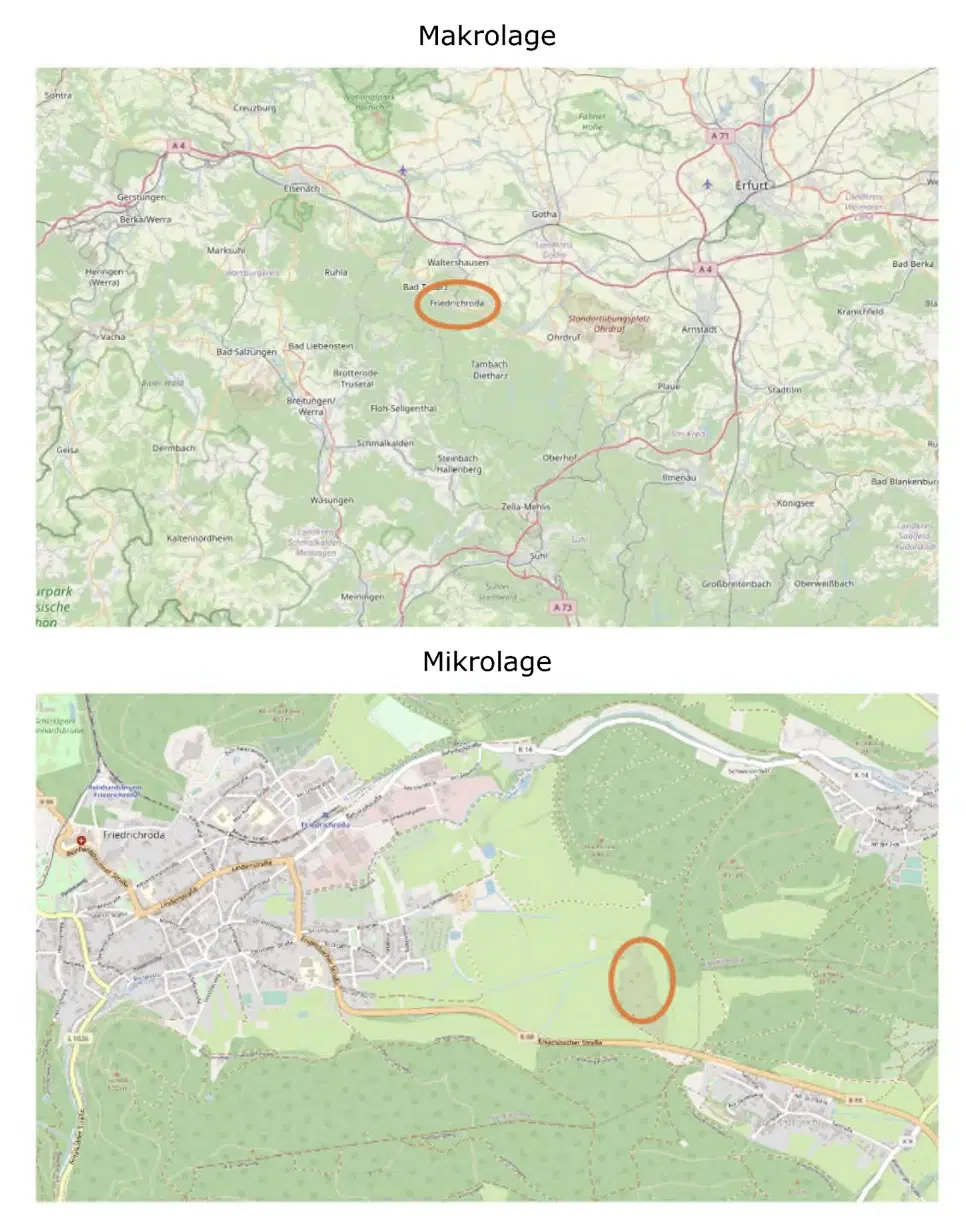 Perceel grond met jachthut van 3.320 m2 in Friedrichroda - Duitsland