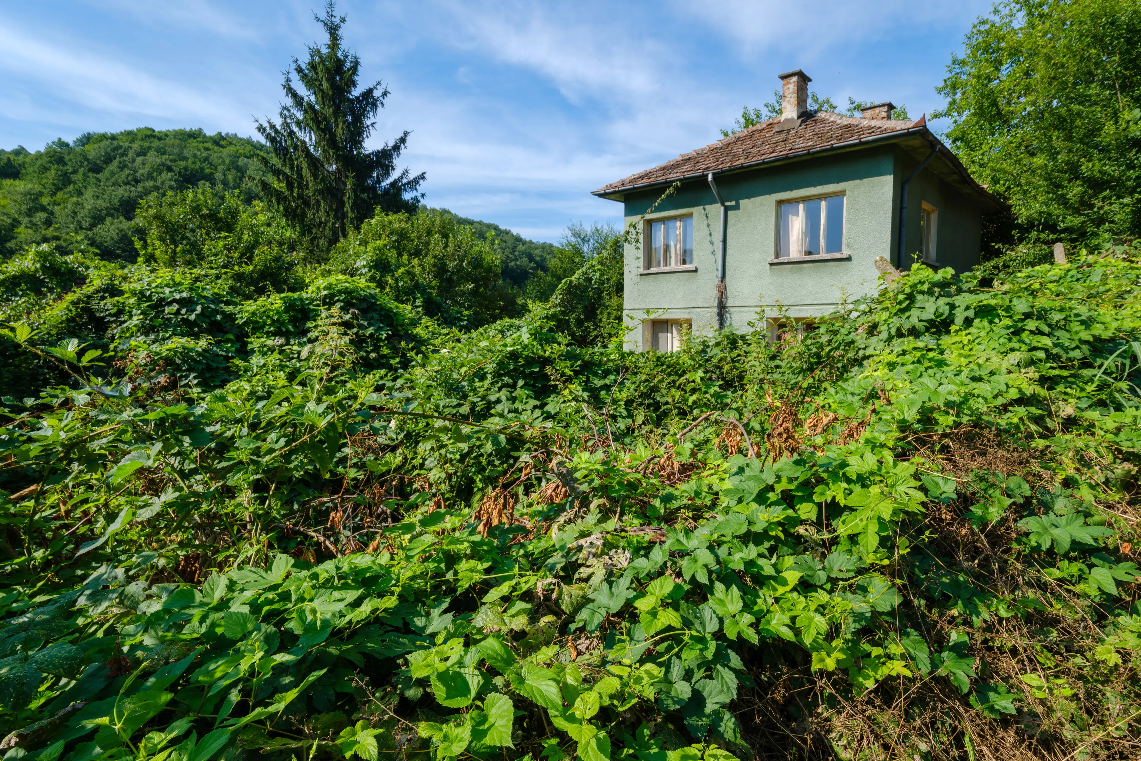 617 m2 grond met modern huis met 2 verdiepingen en bijgebouw in Dolni Boshnyak - Bulgarije