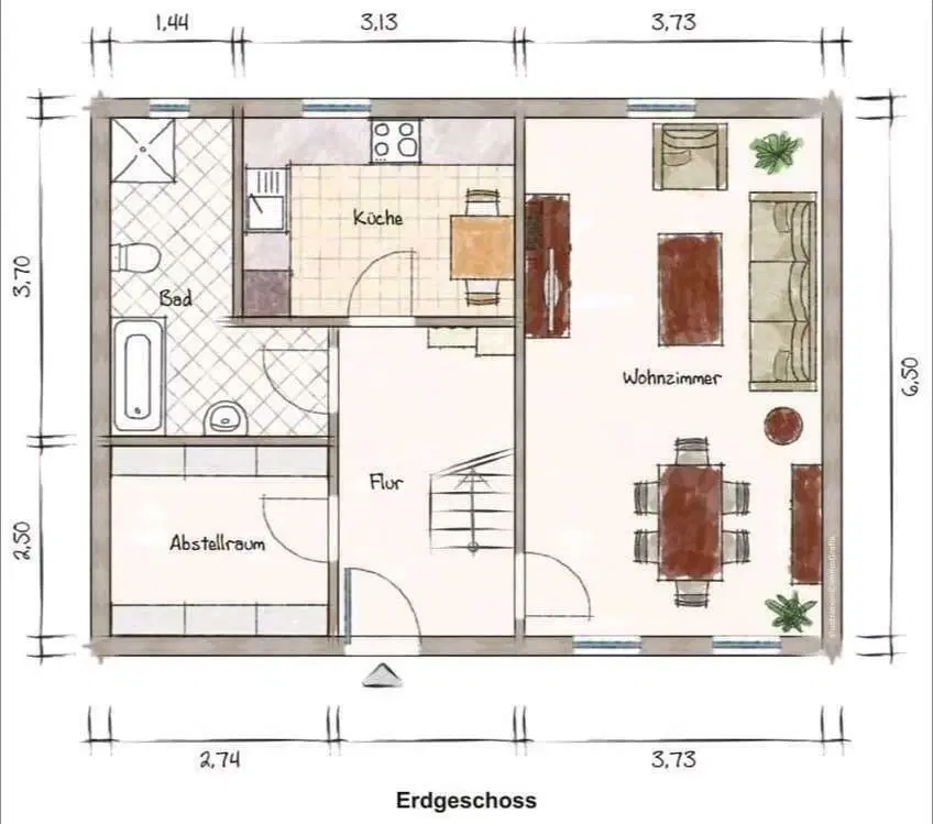 Compact huis in Wettelrode, Sangerhausen - Duitsland