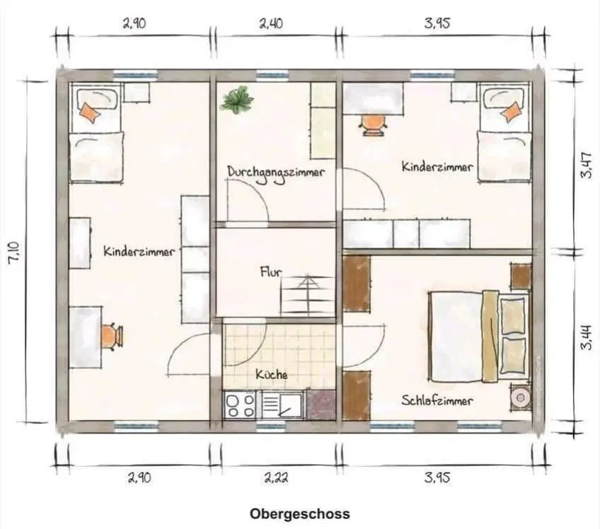 Compact huis in Wettelrode, Sangerhausen - Duitsland