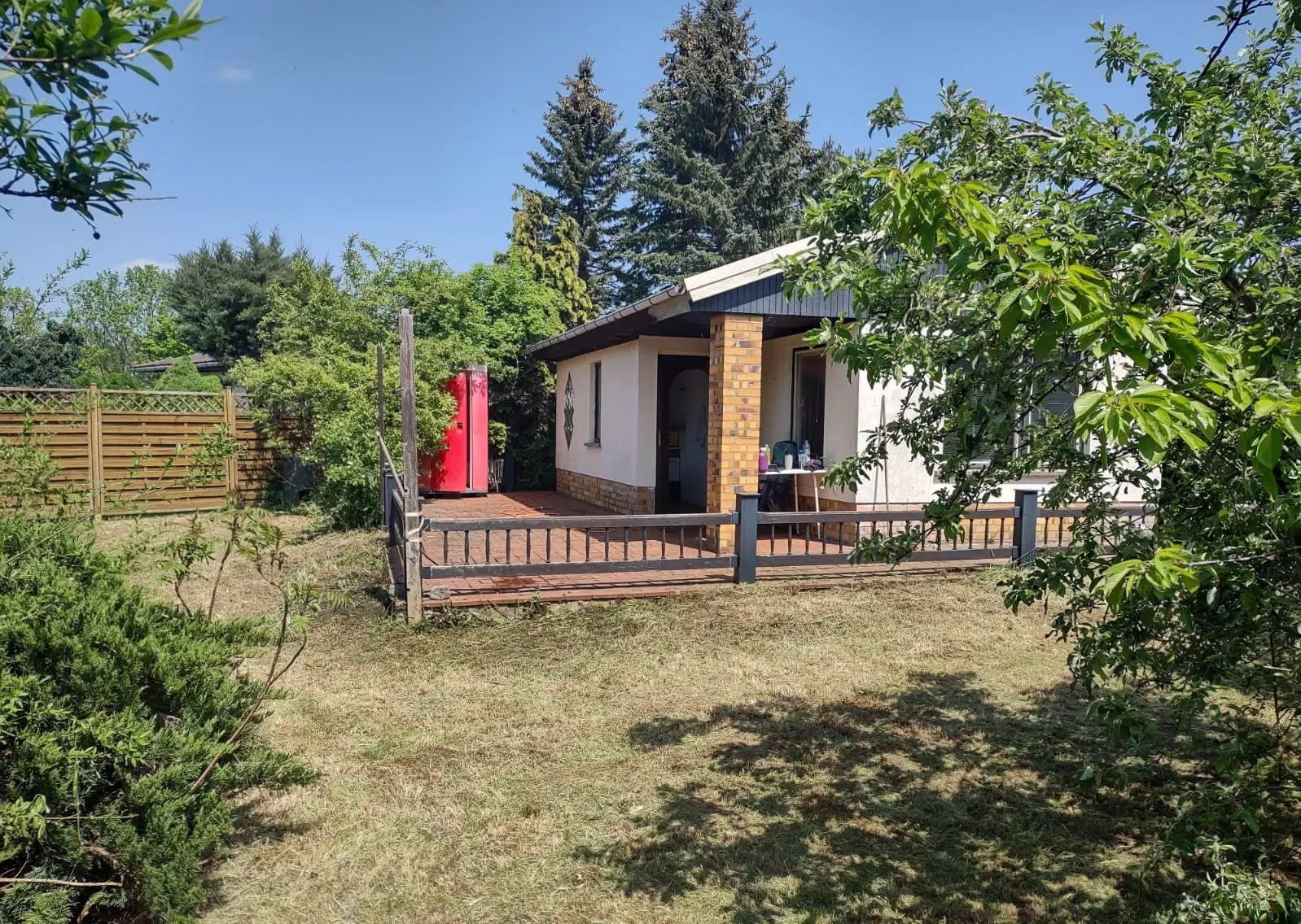 Vakantiebungalow op eigen grond, aan een groot meer in Taltitz, Oelsnitz - Duitsland