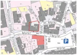 Woon- en werkhuis met 10 eenheden aan het marktplein