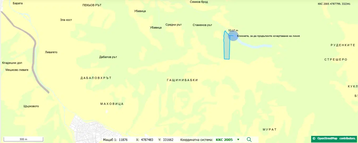 Loofbos 113.324 m² in Gorno Ozirovo, Varshets Montana - Bulgarije