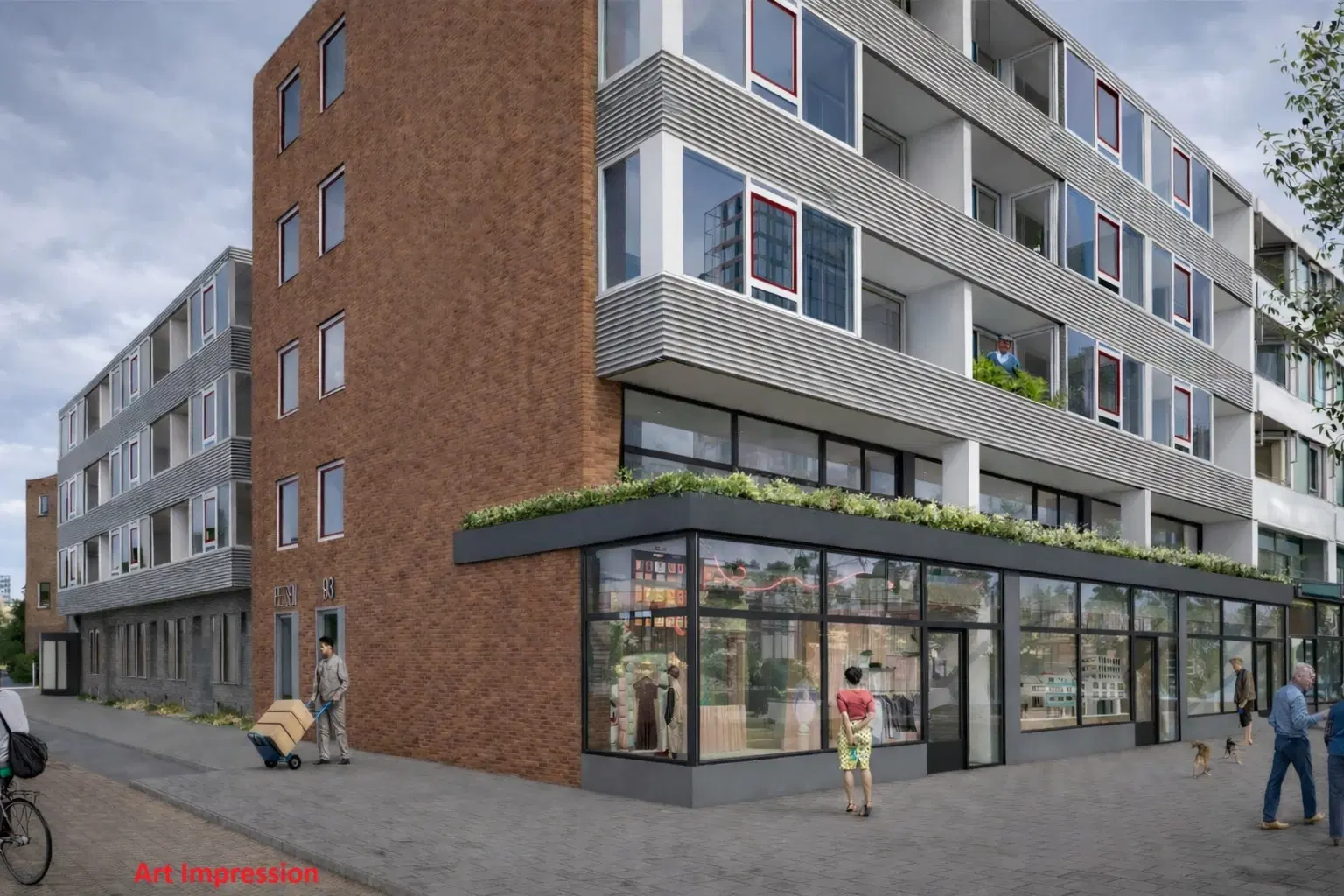Uniek transformatieobject | Parkweg 201, 203 en 205 en Burg. Honnerlage Gretelaan 91 en 91 A te Schiedam