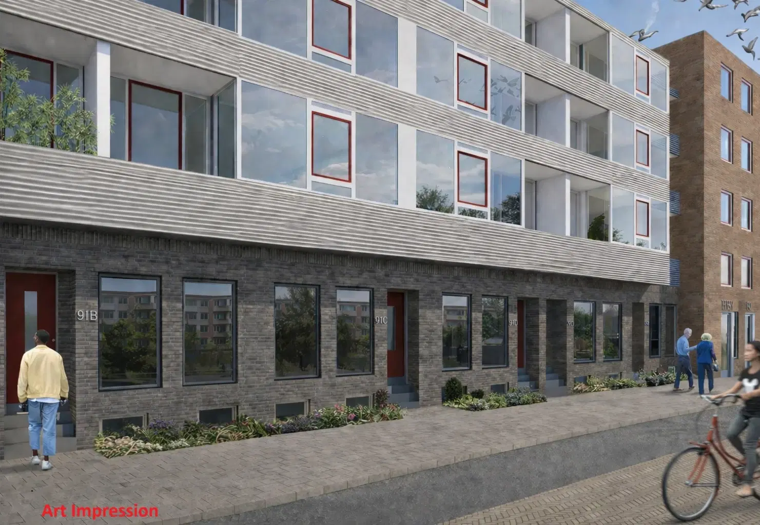 Uniek transformatieobject | Parkweg 201, 203 en 205 en Burg. Honnerlage Gretelaan 91 en 91 A te Schiedam